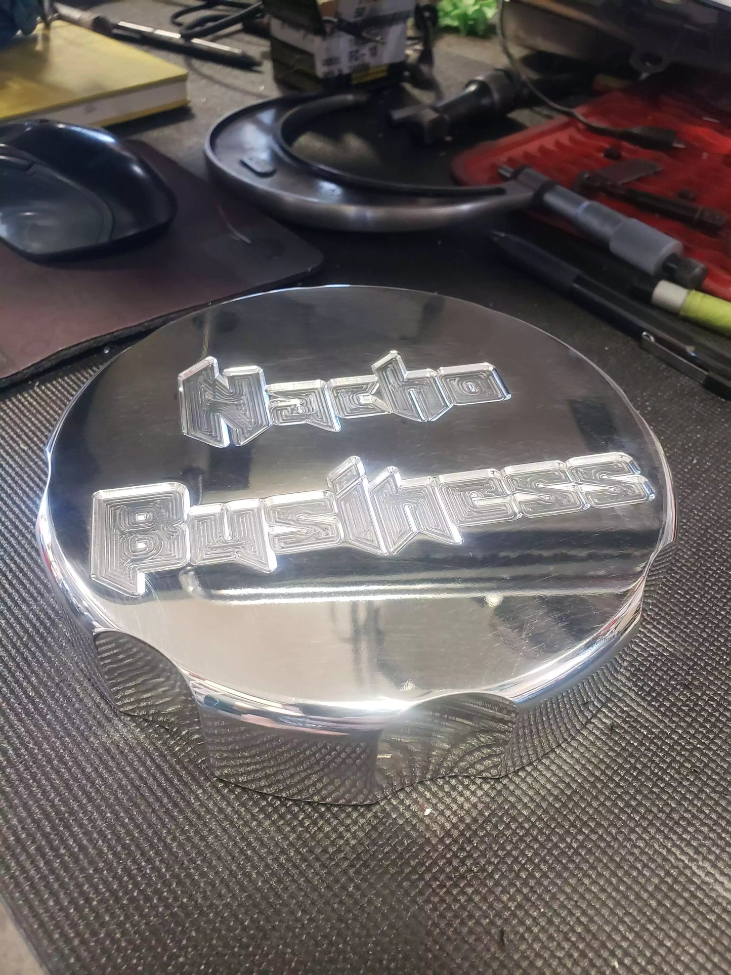 Ram 2019+ Front Axle 6-inch Center Cap, with branding