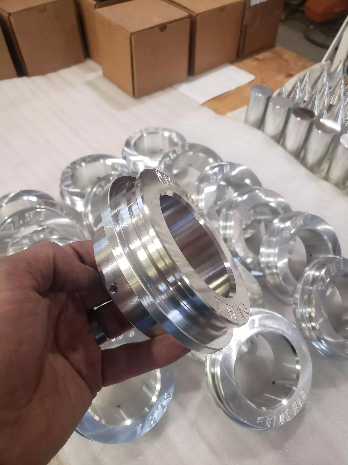 Ram 2019+ Front Axle 6-inch Center Cap, side angle