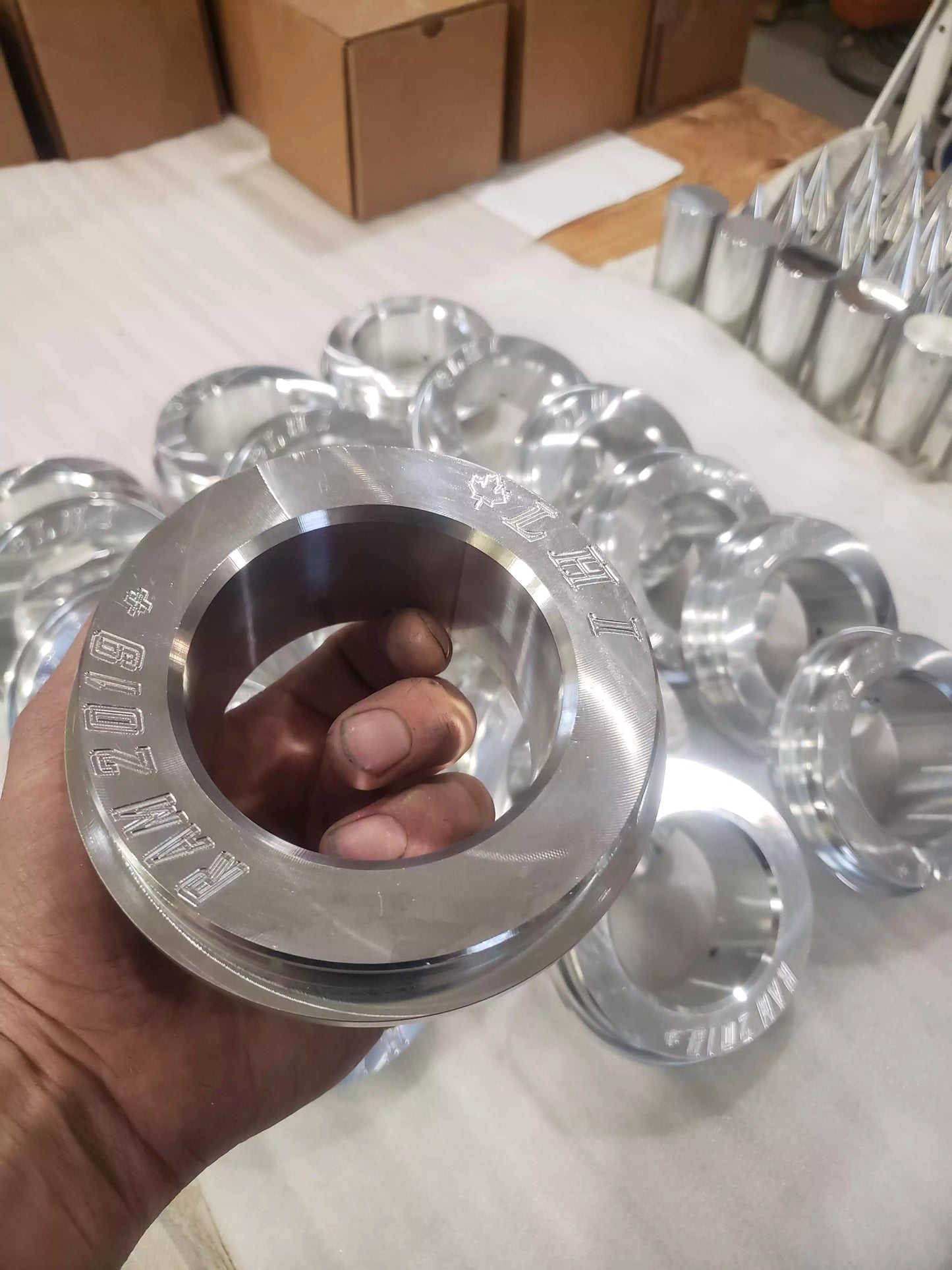 Close-up of 6-inch Center Cap for Ram 2019 Front Axle