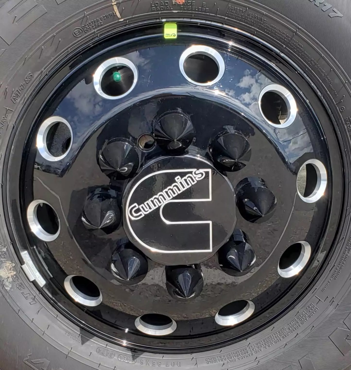 6-inch Center Cap for Ram 2019+ Front Axle, installed view