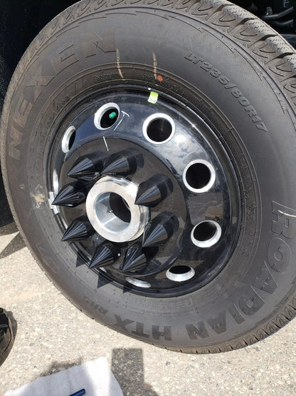 Installed view of Front Axle Center Cap Set for Ram 2019+